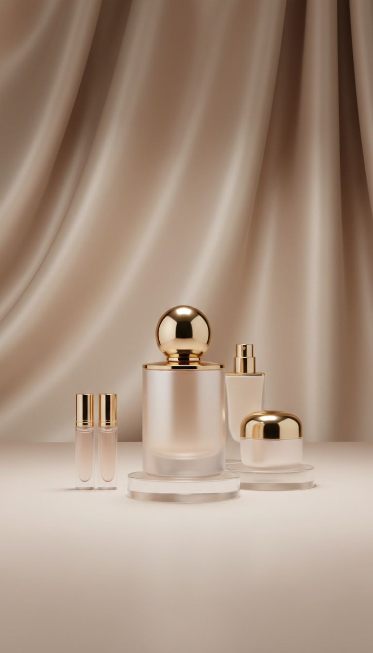 Coffret de perfume aura champagne